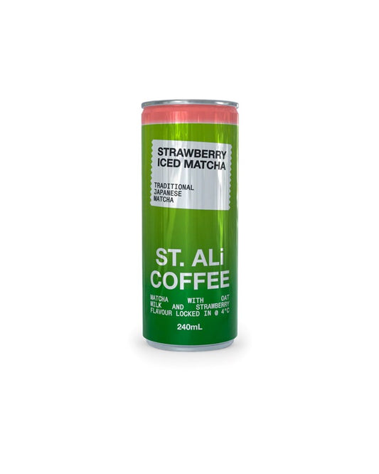 ST. ALi Strawberry Iced Matcha Latte in Can, 240ml