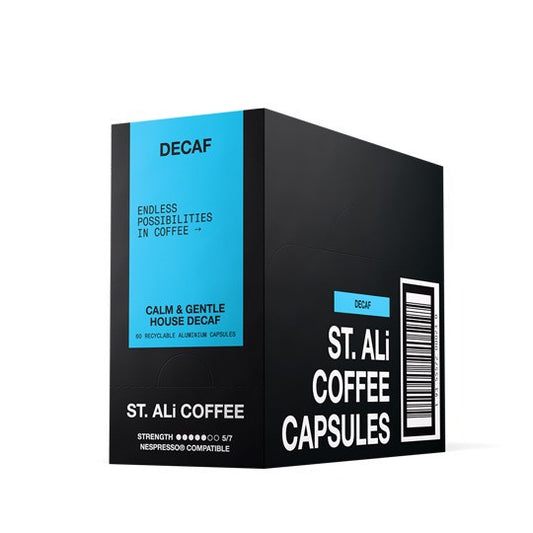 ST. ALi Swiss Water Process Capsules Decaf, Intensity 8/13
