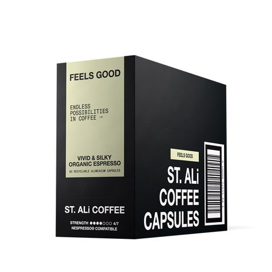 ST. ALi Organic Espresso Capsules Feels Good, Intensity 7/13