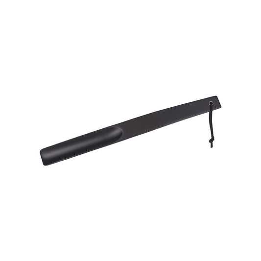 Premium Shoe Horn with Hang Strap, 38cm, Black Wood