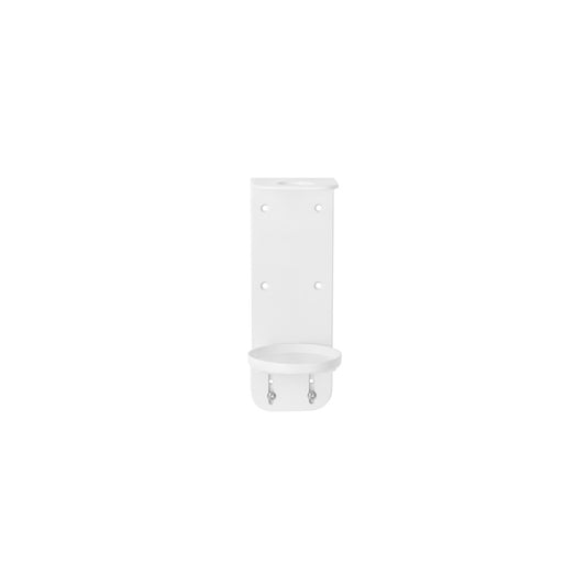 Single Wall Holder, Suits 500ml Bottles, Matt White