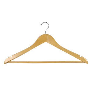 Wooden Hanger with Rod, Natural Colour
