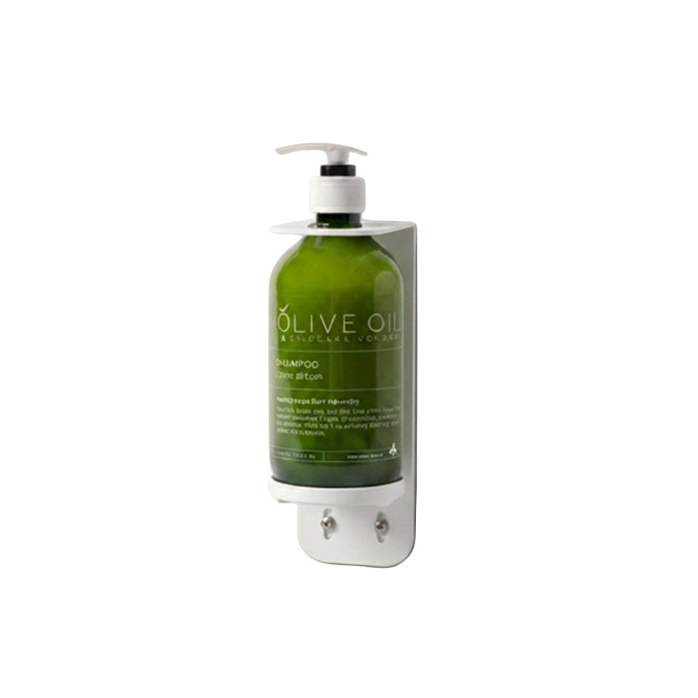 Single Wall Holder, Suits 500ml Bottles, Matt White