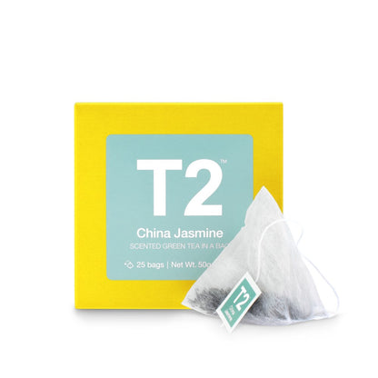 T2 Scented Green Tea China Jasmine, 100 Teabags
