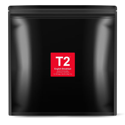 T2 Black Tea English Breakfast, 100 Teabags