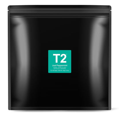 T2 Herbal Tea Just Peppermint, No Caffeine, 100 Teabags