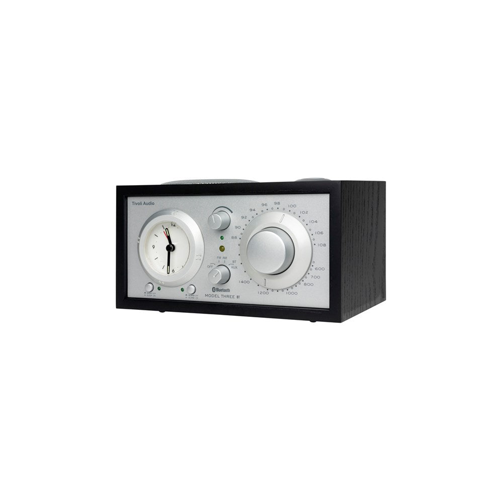 Tivoli Audio Bluetooth Alarm Radio Model Three BT, Black/Silver