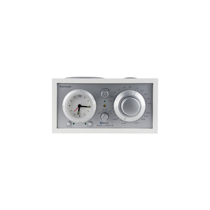 Tivoli Audio Bluetooth Alarm Radio Model Three BT, White/Silver