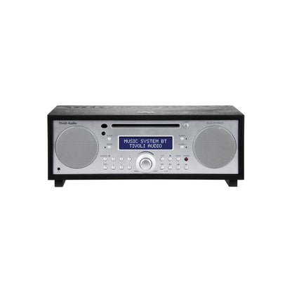 Tivoli Audio Bluetooth Alarm Radio CD Music System+, Black/Silver