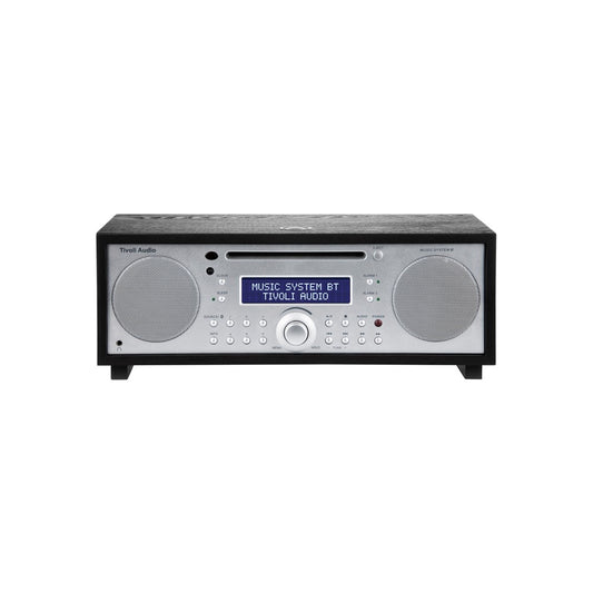 Tivoli Audio Bluetooth Alarm Radio CD Music System+, Black/Silver