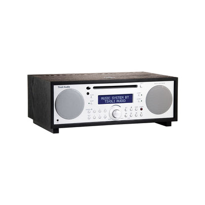Tivoli Audio Bluetooth Alarm Radio CD Music System+, Black/Silver