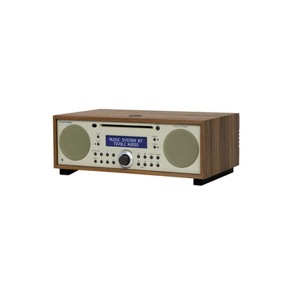 Tivoli Audio Bluetooth Alarm Radio CD Music System+, Walnut/Beige