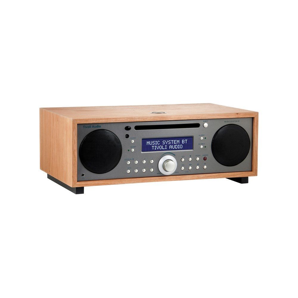 Tivoli Audio Bluetooth Alarm Radio CD Music System+, Cherry/Taupe