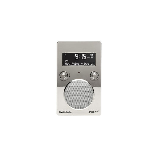 Tivoli Audio Bluetooth Radio Speaker PAL+ BT, Alarm Clock, Chrome