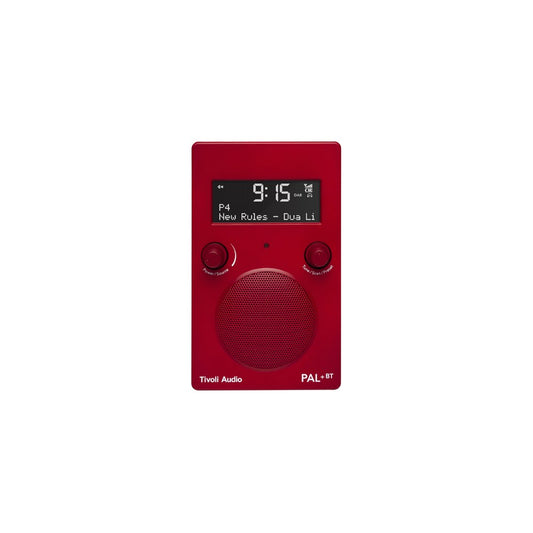 Tivoli Audio Bluetooth Radio Speaker PAL+ BT, Alarm Clock, Red
