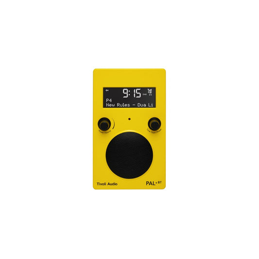 Tivoli Audio Bluetooth Radio Speaker PAL+ BT, Alarm Clock, Yellow/Black
