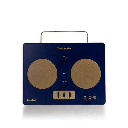 Tivoli Audio Bluetooth Speaker Songbook, Built-In Battery, Blue/Gold