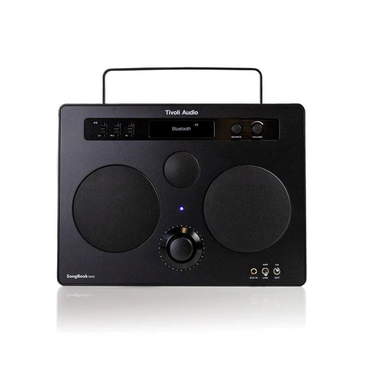 Tivoli Audio Bluetooth Radio Speaker Songbook Max, Built-In Battery, Black/Black