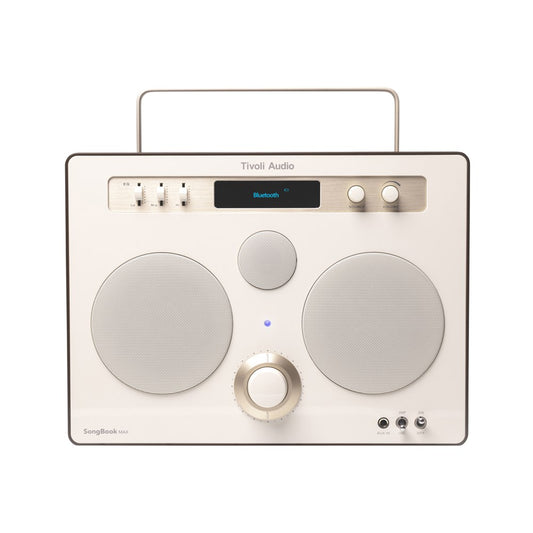 Tivoli Audio Bluetooth Radio Speaker Songbook Max, Built-In Battery, Cream/Brown