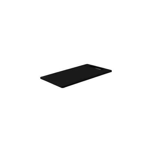 Chef Inox Cutting Board with Handle, 270mm, Polyethylene, Black