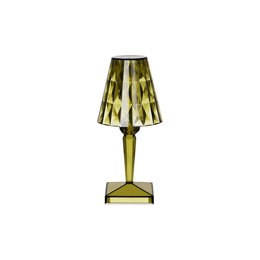 Tablekraft Cordless Table Lamp CRYSTAL, 260mm, 1W LED, Green
