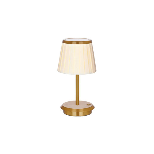 Tablekraft Cordless Table Lamp ADELAIDE, 260mm, 3W LED, Brass