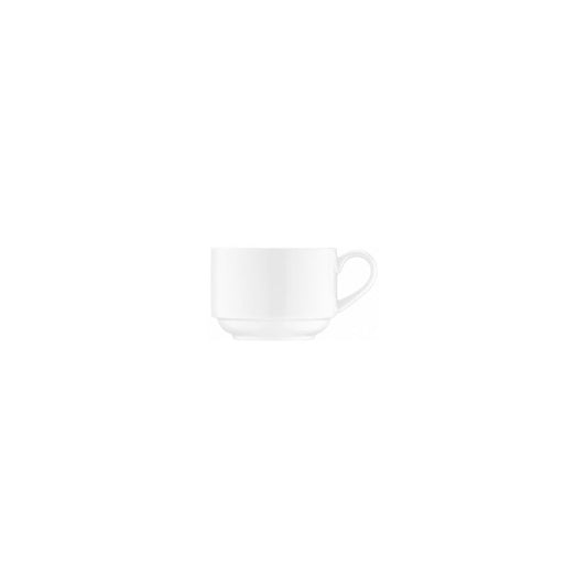Bonna Stackable Cup DIAMOND, 210ml, Vitrified Porcelain, White