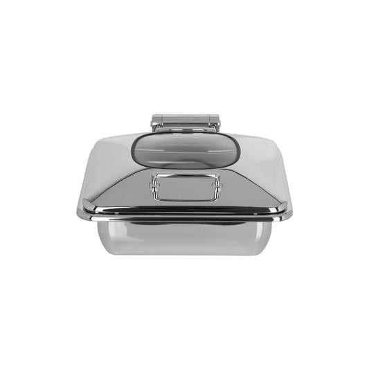 Chef Inox Chafer & Glass Lid ULTRA, 2/3 Size, Rectangle, 18/8 SS