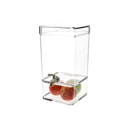 Chef Inox Juice Dispenser, 7.5L, Square, Polycarbonate