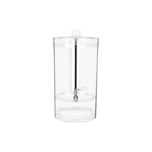 Chef Inox Juice Dispenser, Ice Chamber, 6.4L Round, Polycarbonate