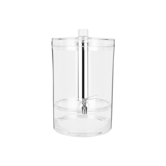 Chef Inox Juice Dispenser, Ice Chamber, 8.9L Round, Polycarbonate