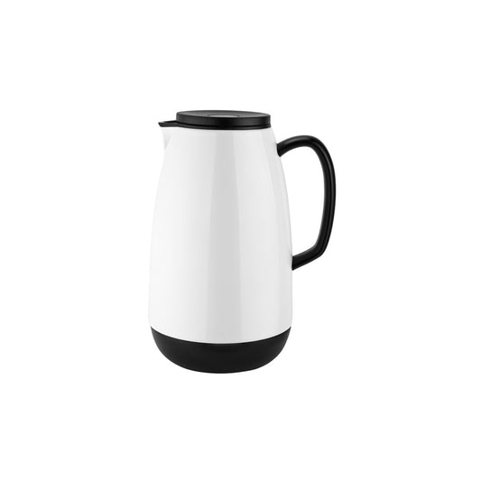 Chef Inox Event Vacuum Jug, 1L, with Push Lid, SS, White