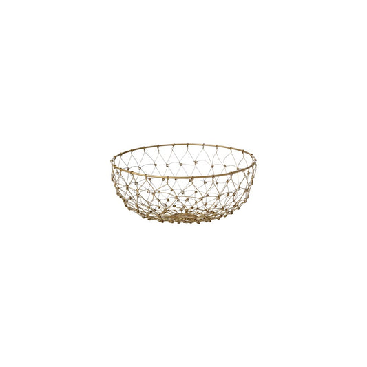 Chef Inox Fishing Net Wire Basket CONEY ISL, 230mm, Patina, Gold