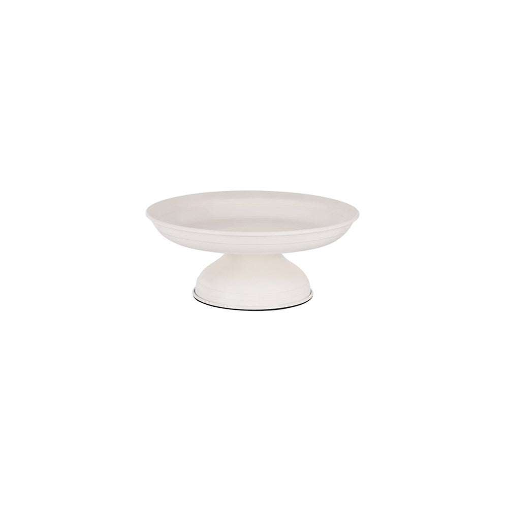 Chef Inox Coupe Footed Server CONEY ISL, Galvanised, Creme