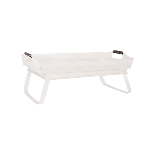 Chef Inox Rectangular Tray CONEY ISL, with Legs & Handles, Creme