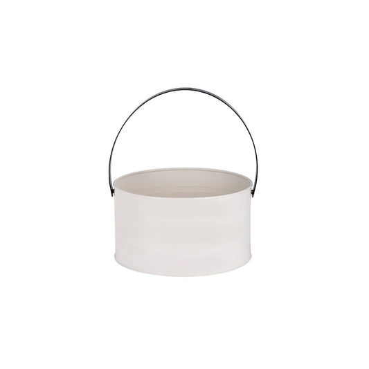 Chef Inox Round Pail CONEY ISL, 9L, Galvanised, Creme