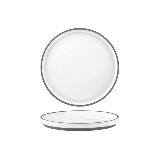 Tablekraft Stackable Rimmed Plate MUSE 210mm, Vitrified Porcelain