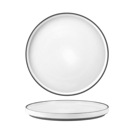 Tablekraft Stackable Rimmed Plate MUSE 265mm, Vitrified Porcelain