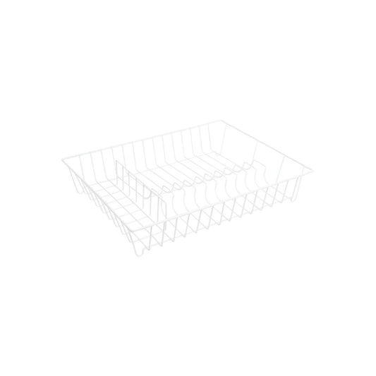 Ai de Chef Dish Drainer, with Cutlery Divider, PVC-Coated, White