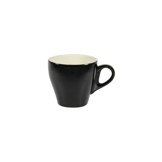 Brew Long Black Cup ONYX, 180ml, Vitrified Porcelain, Black