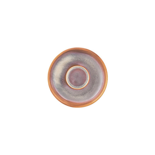 Brew Espresso Saucer AUBURN, 120mm, Vitrified Porcelain, Honey