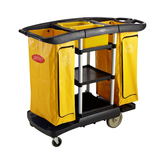 Jiwins High Capacity Cart, Black Bags, Polypropylene, Black