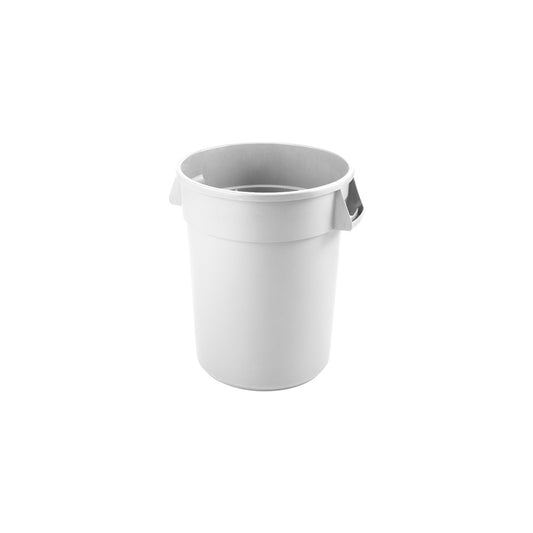 Jiwins Ingredient Container, 75.7L, Round, Polyethylene, White