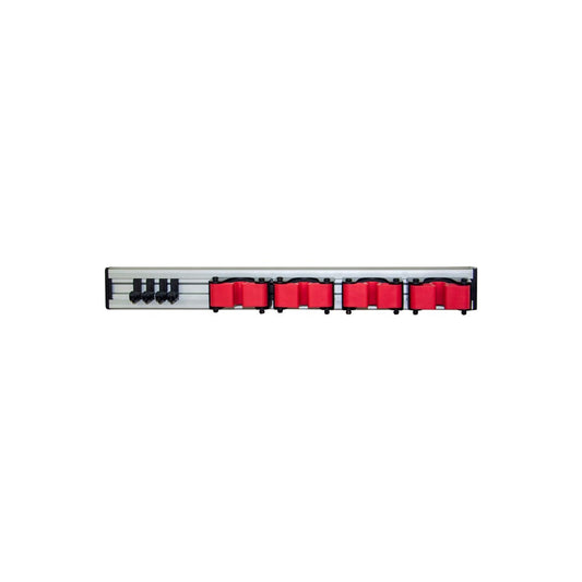 Jiwins Cleaning Tool Holder, 4 Hooks & Clips, Aluminium