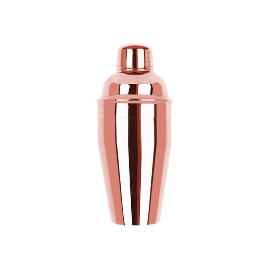 Zanzi Classic Club Cocktail Shaker, 500ml, Rose Gold, 3pc Set