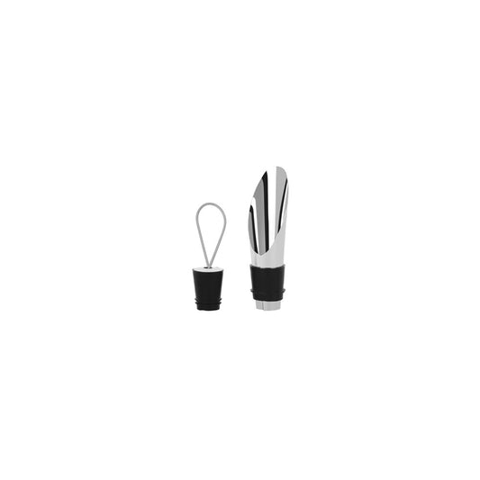 Zanzi Wine Stop with Pour Spout, 22mm, 18/8 Stainless Steel