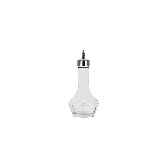 Zanzi Bitter Bottle, 50ml, Bevelled Glass, Gunmetal Cap