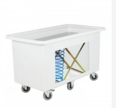 Wagen Mobile Tub with Back Saver, 200L, Natural