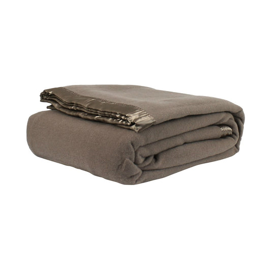 Blanket Wool Waffle, Queen/King, 400gsm, Taupe