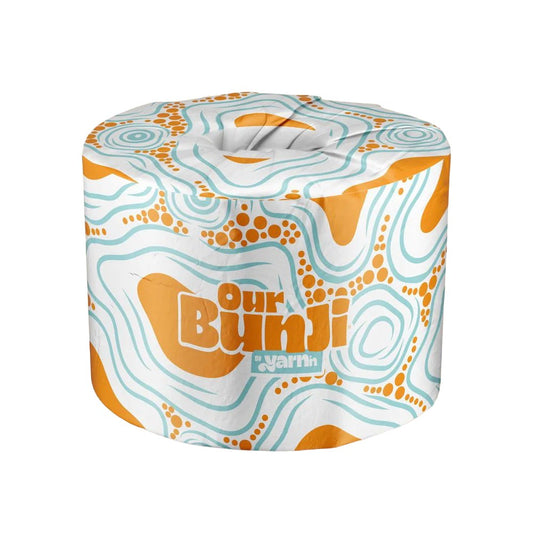 Yarn'n Toilet Tissue Our Bunji, Recycled, 2ply 400 Sheet, Ctn 48